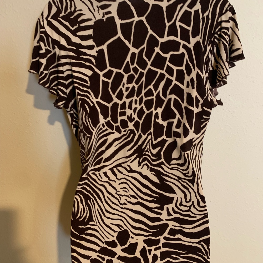 New York & Company Animal Print Top - Picture 4 of 4
